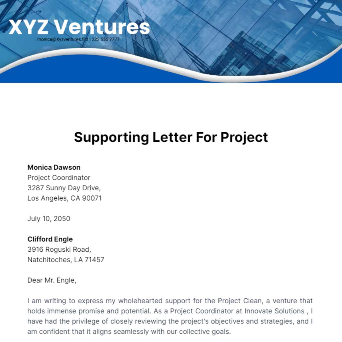 internship experience letter template