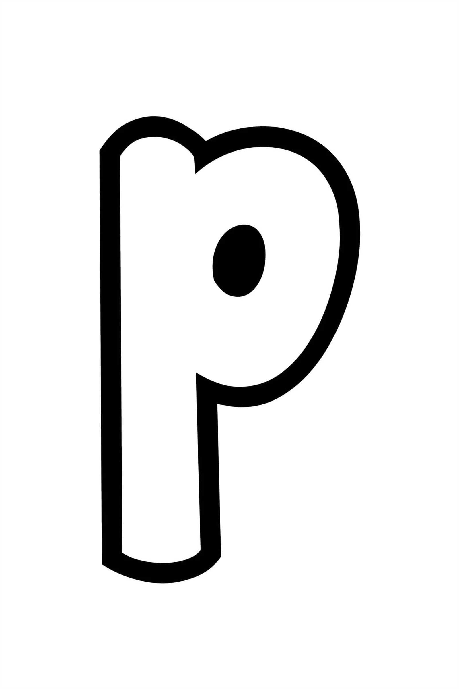 letter p template printable