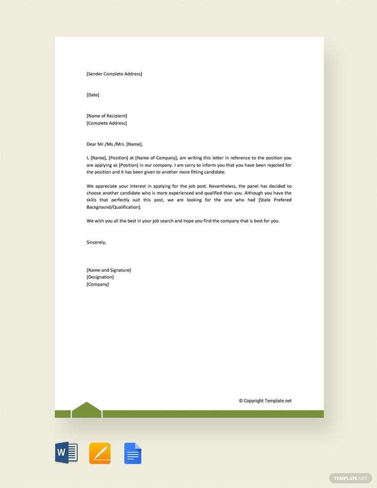 google docs letter templates