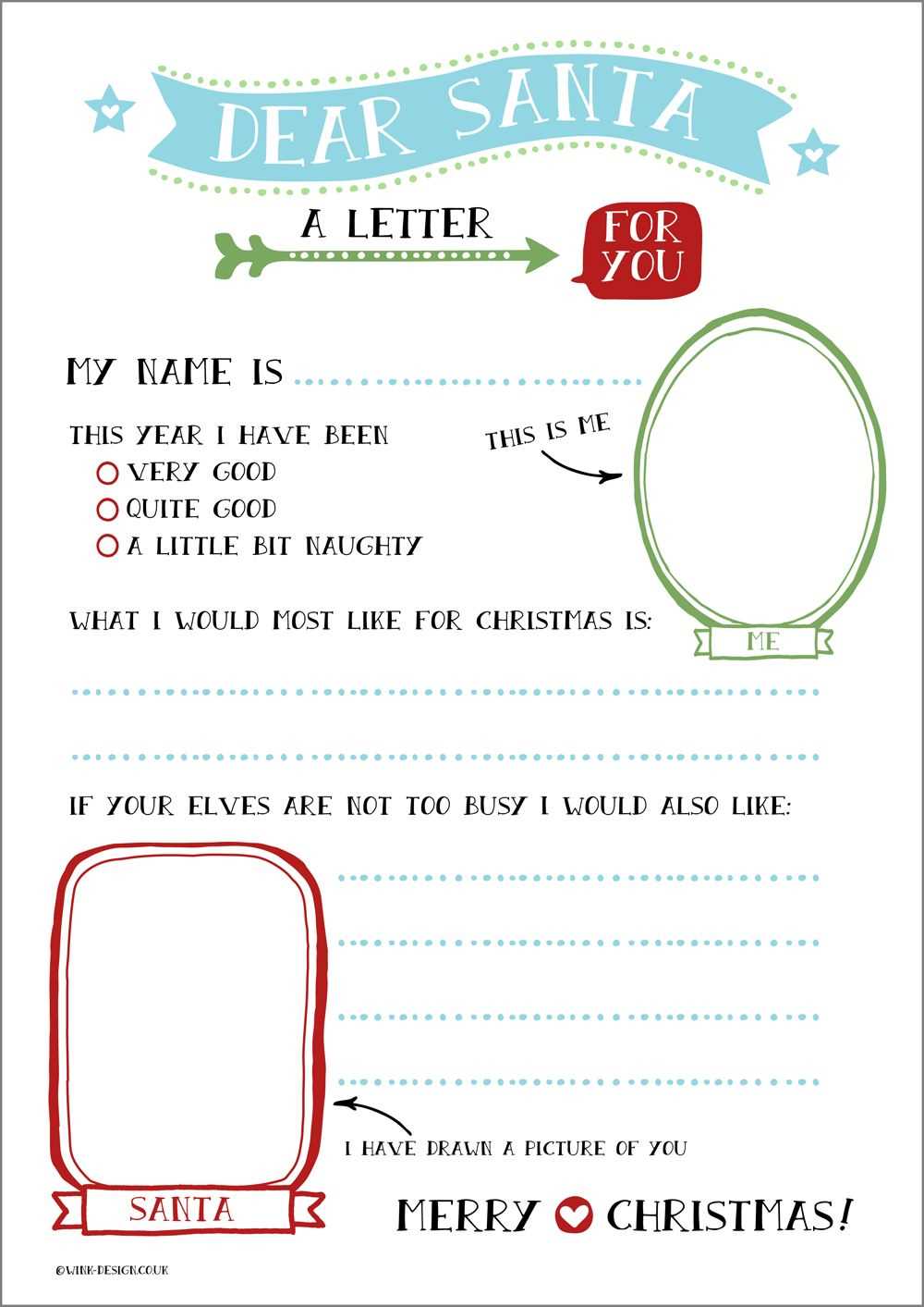 operation santa letter template