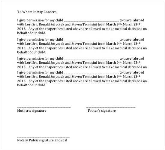 free notary letter template