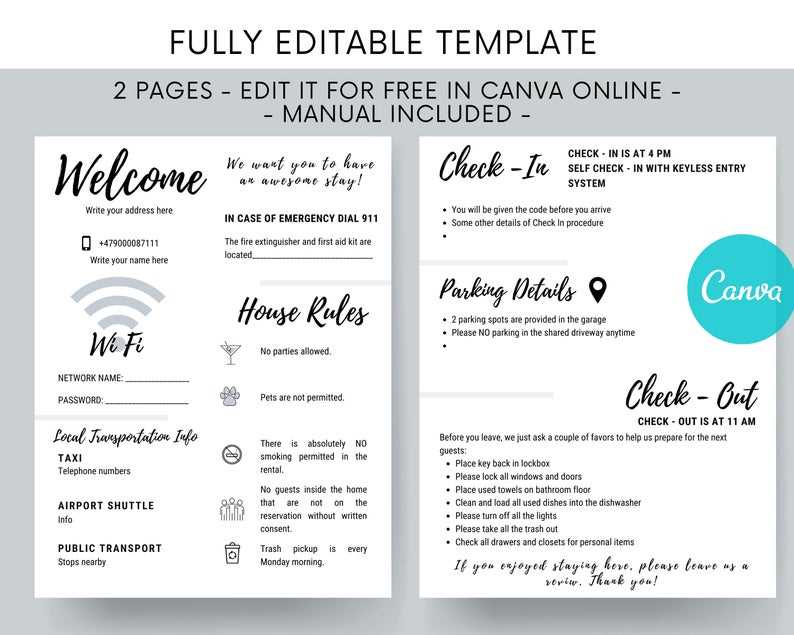 airbnb welcome letter template free