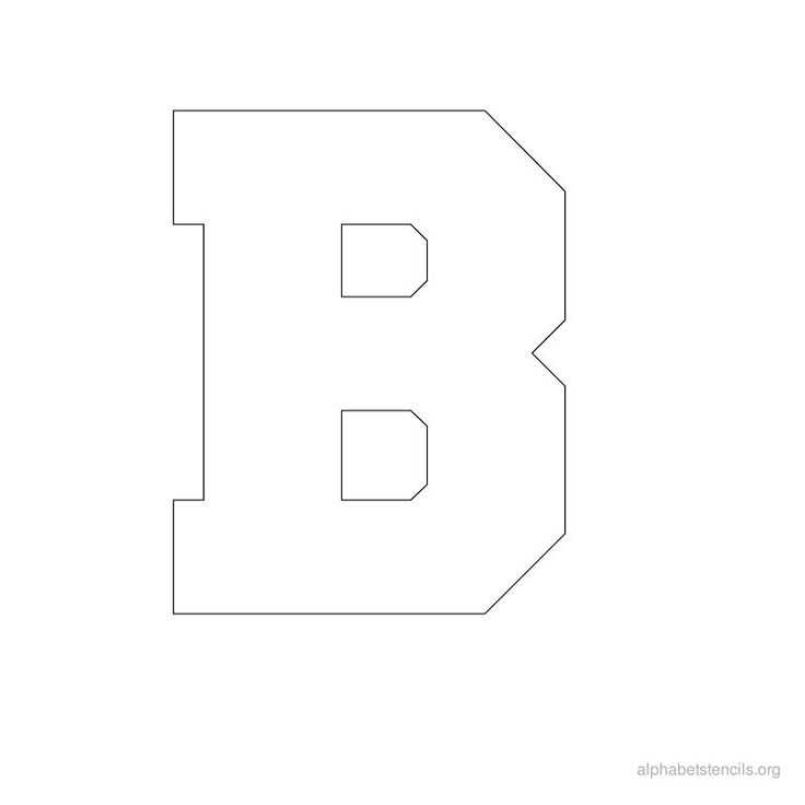 letter b template free printable