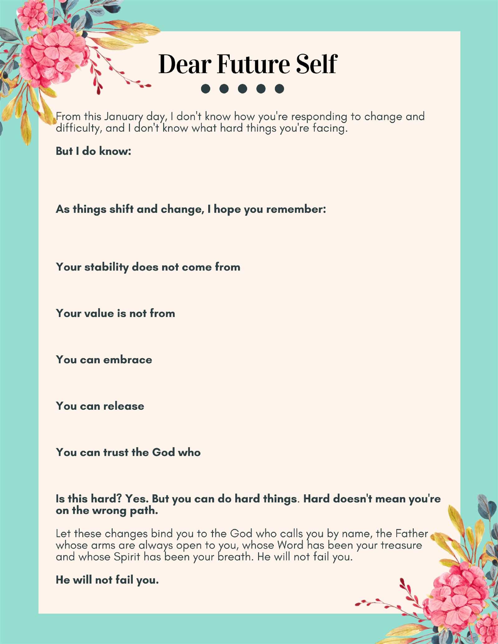 letter to future self template pdf