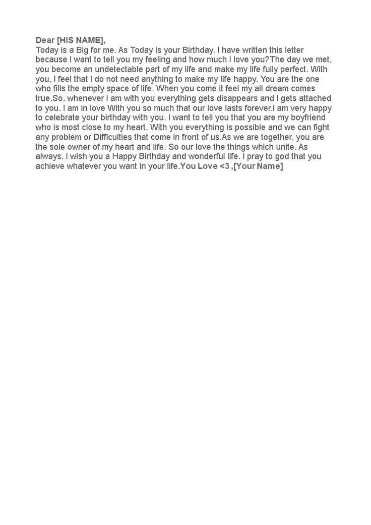 love letter to boyfriend template