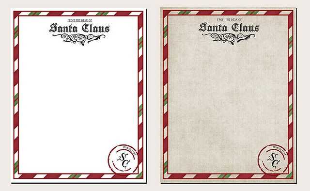 north pole template letter