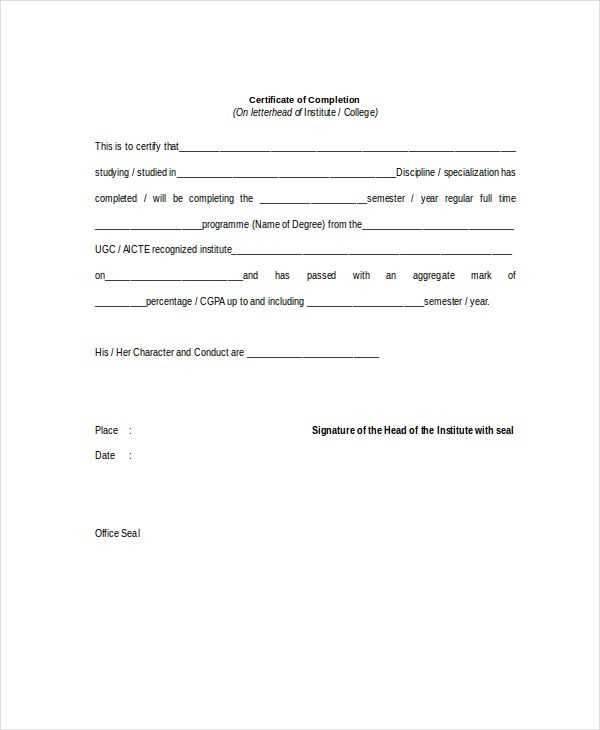 letter of substantial completion template