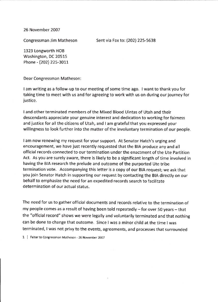 template for letter to congressman