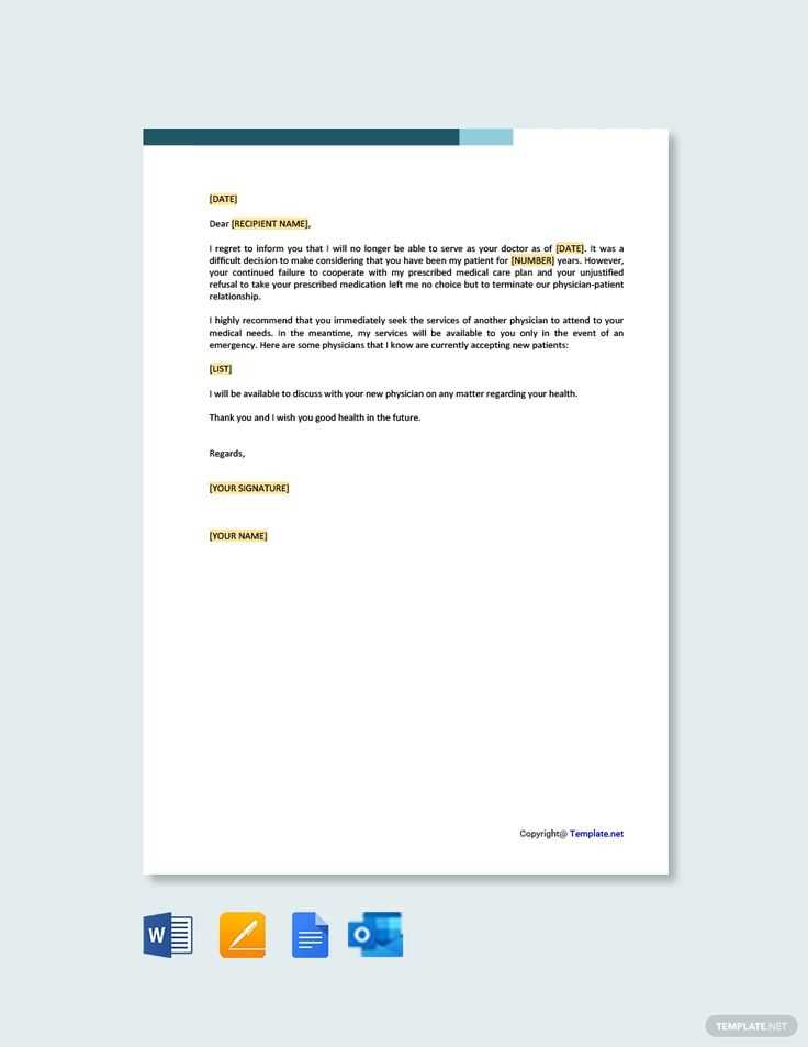 termination letter for cause template