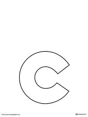 letter c template preschool