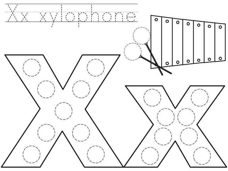 letter x template