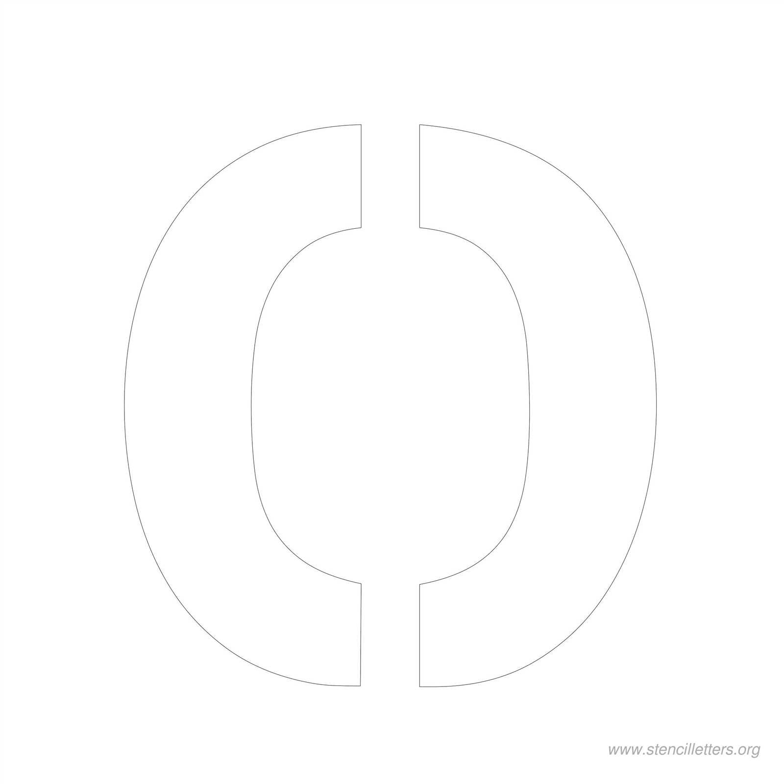 printable letter o template