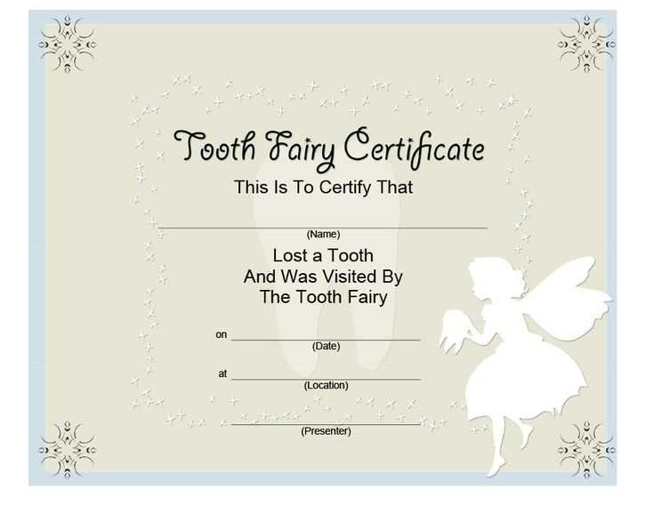 free tooth fairy letter template