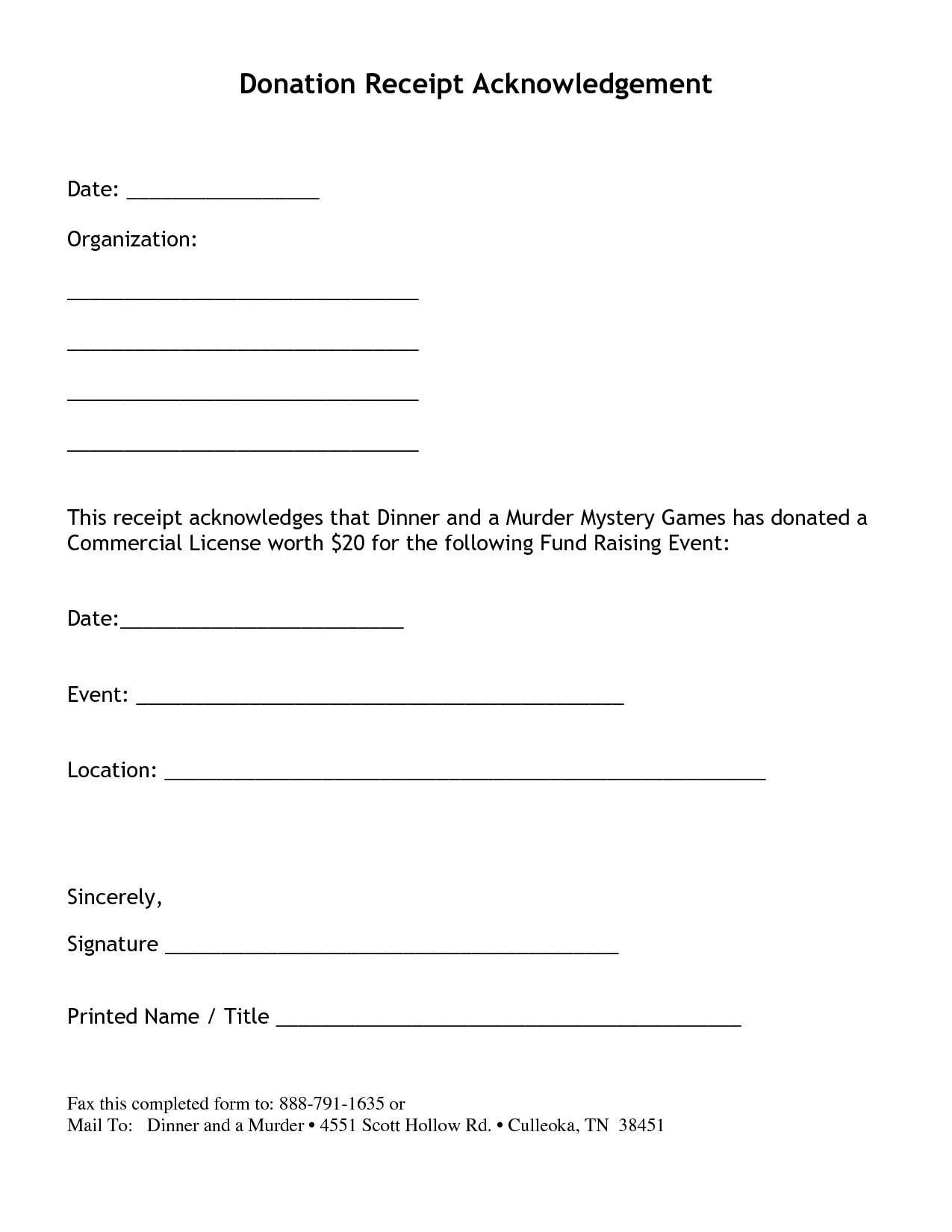 non profit community service letter template