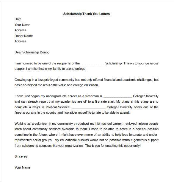 thank you for services letter template