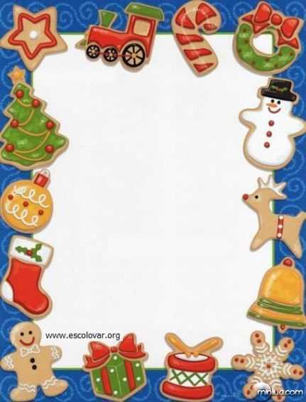 christmas letter border template