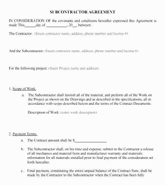 subcontractor warranty letter template