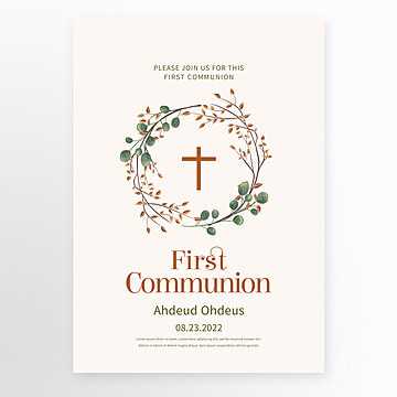 first communion letter template