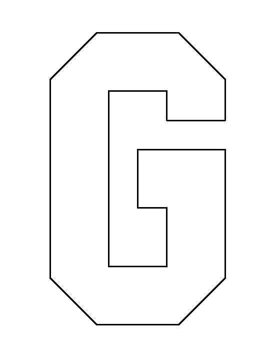 letter g template free printable