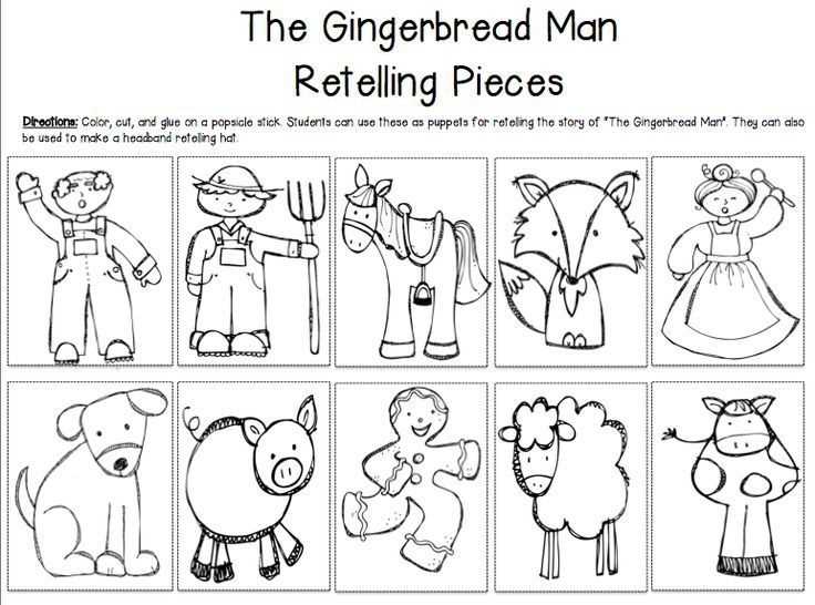 gingerbread man letter template