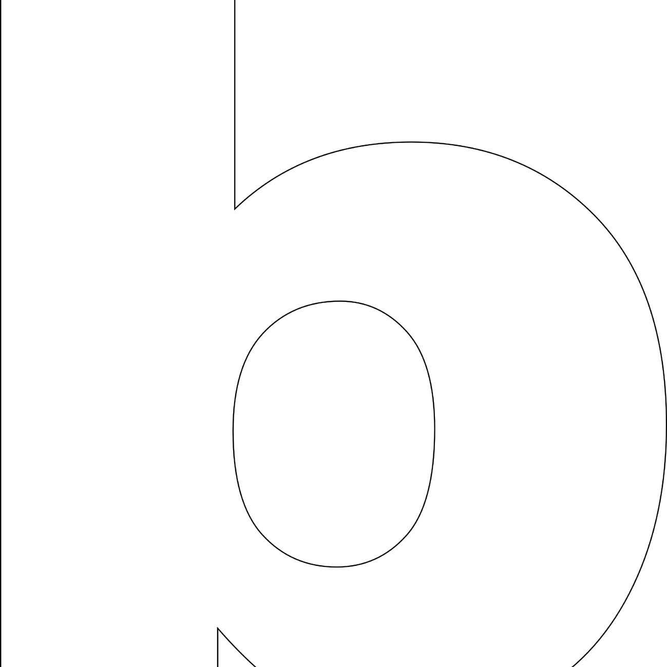 letter b template free printable