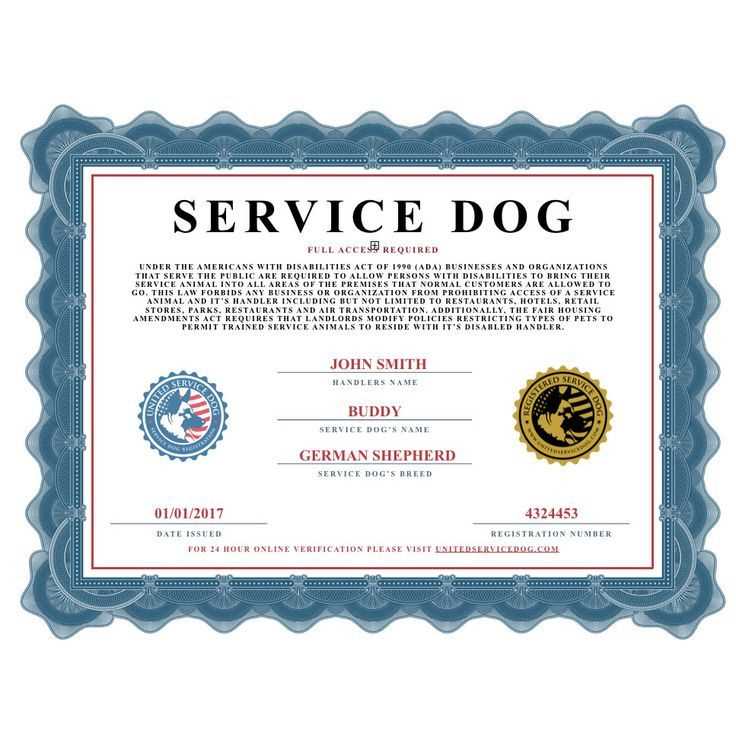 service dog letter template pdf