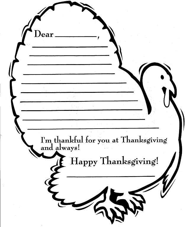 thanksgiving letter template