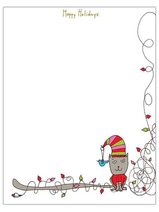 christmas card letter template