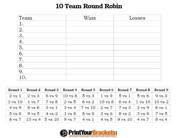 round robin letter template