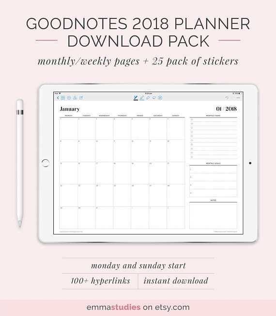 goodnotes letter template