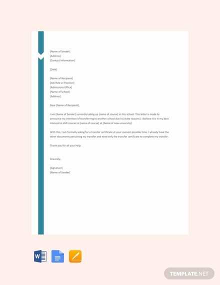 google doc letter template