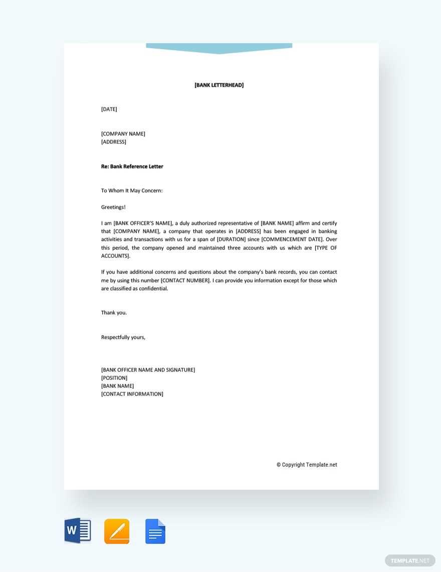 google doc reference letter template