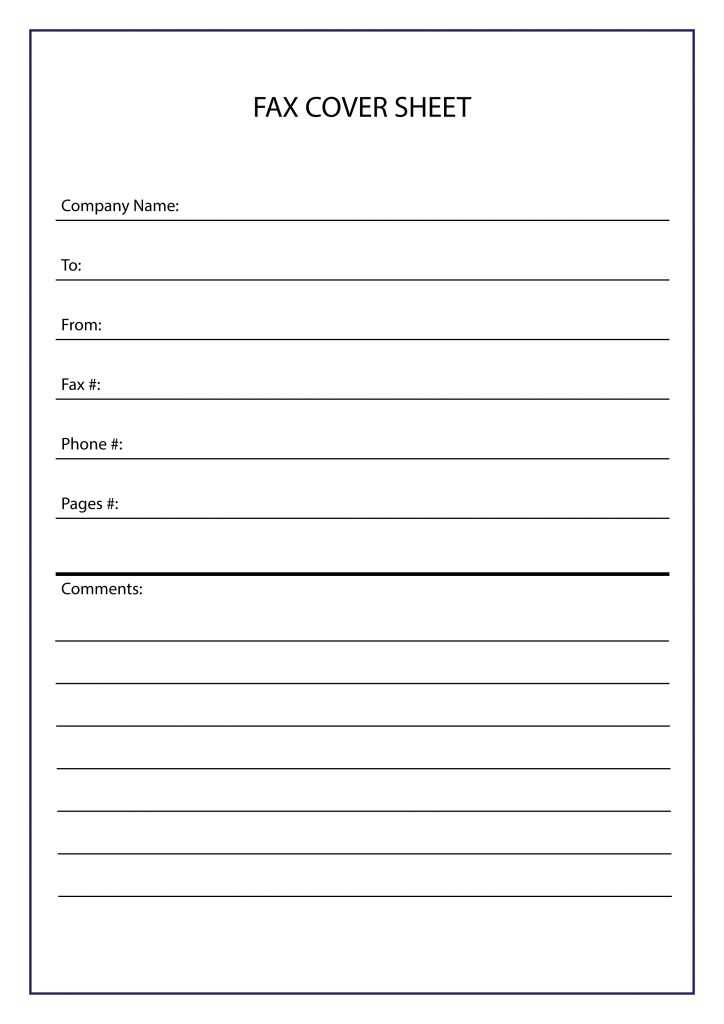 google docs fax cover letter template