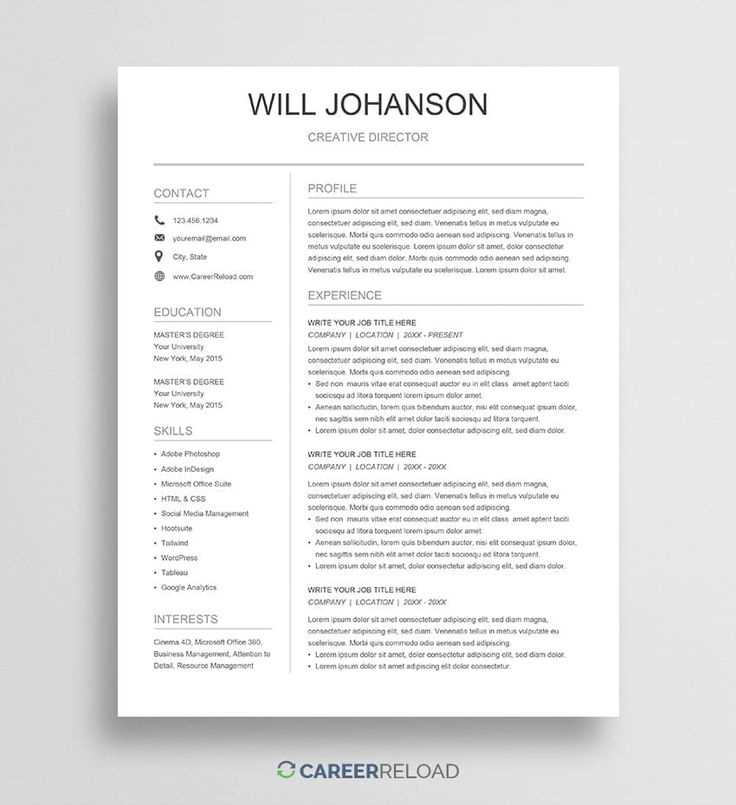 google docs resume and cover letter templates