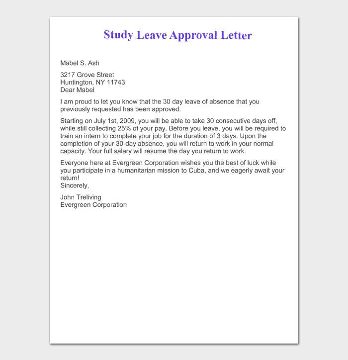 fmla return to work letter template