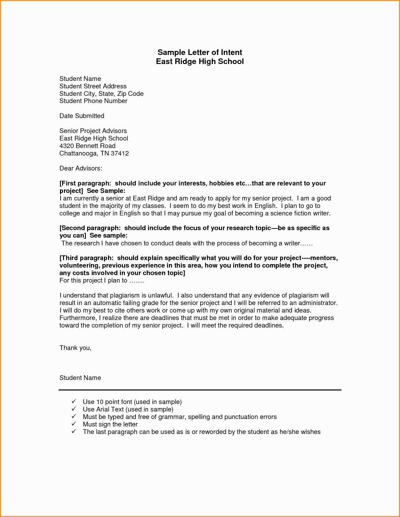 grant letter of intent template