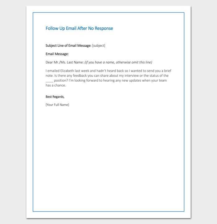 monitoring visit follow up letter template