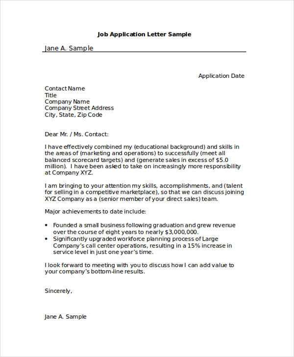 funding application letter template