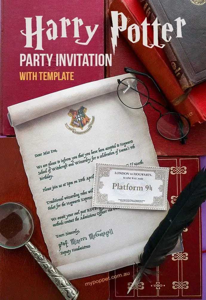 harry potter acceptance letter invitation template