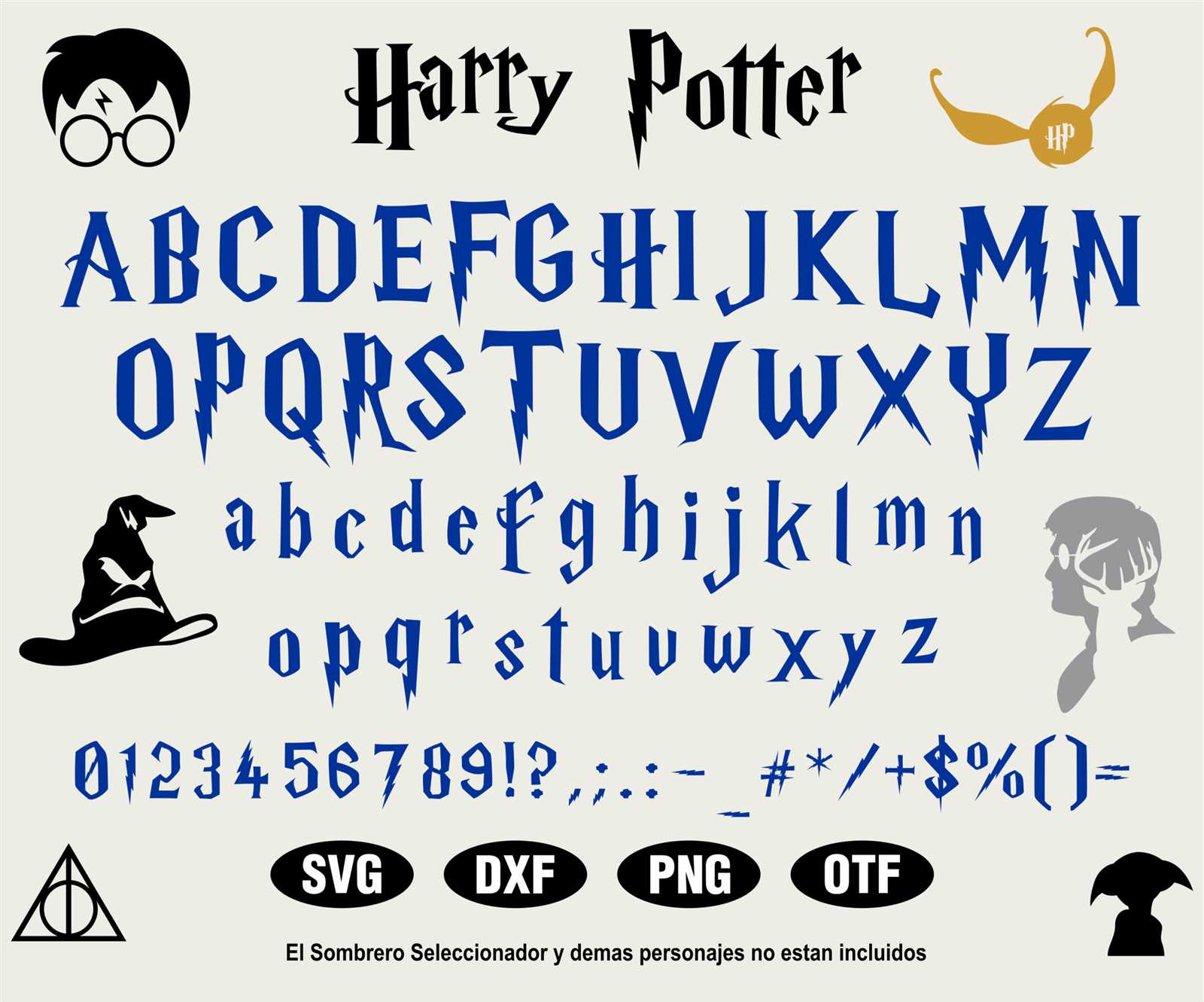 harry potter letter font template