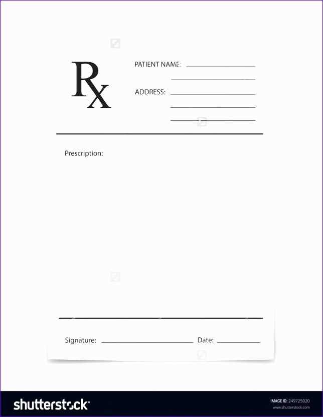 prescription request letter template