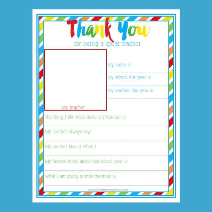 teacher appreciation week letter template