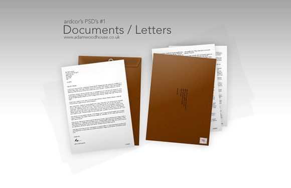 photoshop letter template