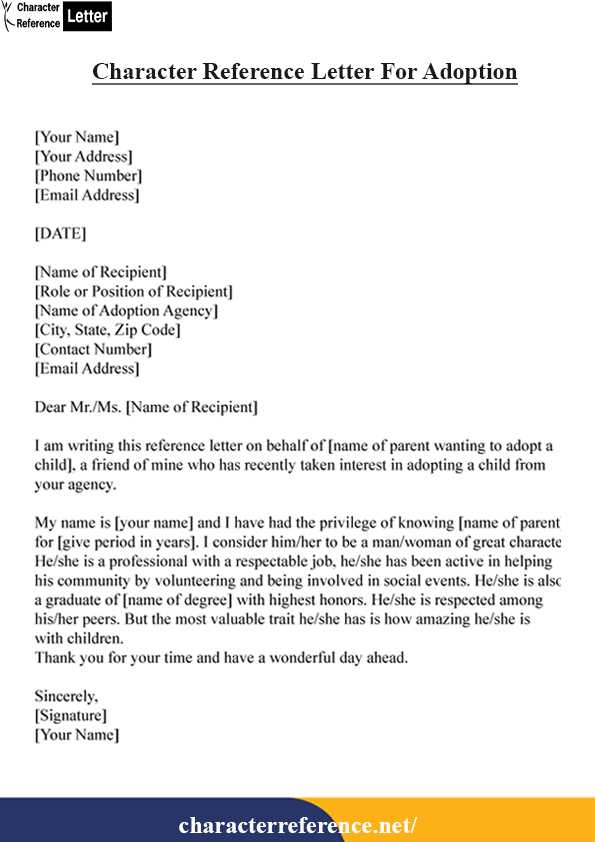 character reference letter template for firearm