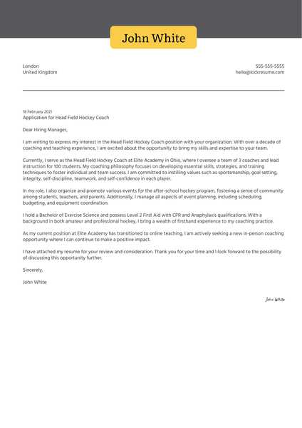 cover letter template physical therapy