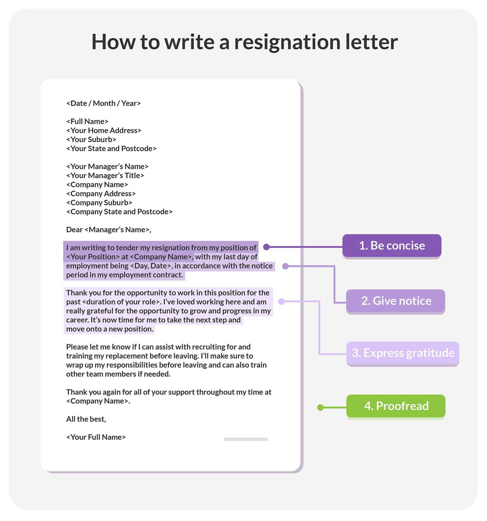 change of notice period letter template