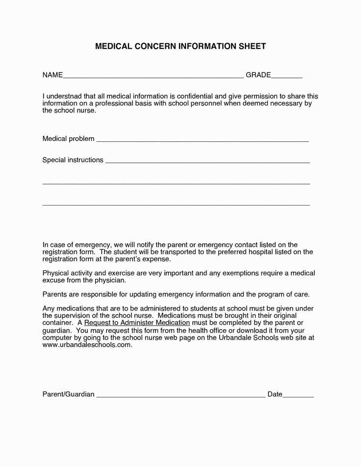 medical emergency letter for passport template