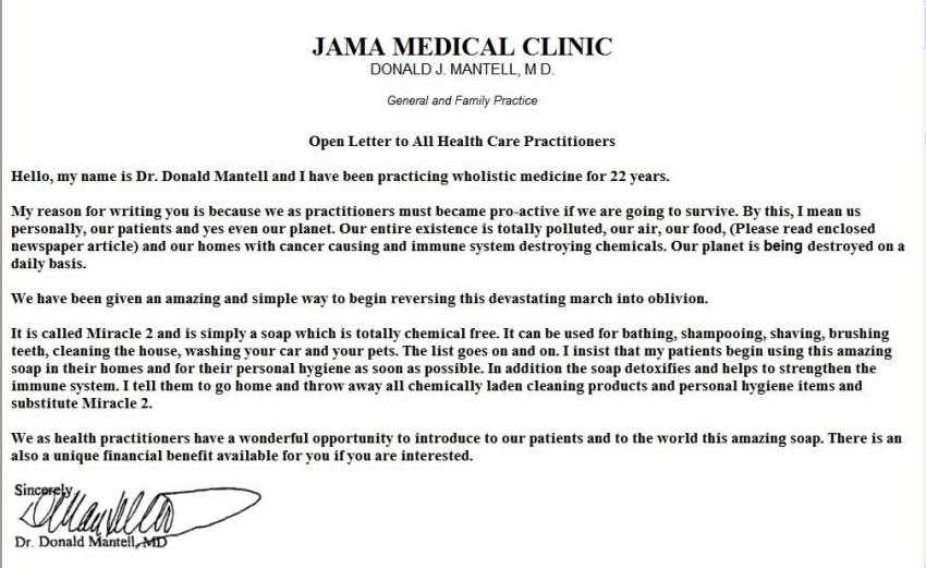 clinic letter template