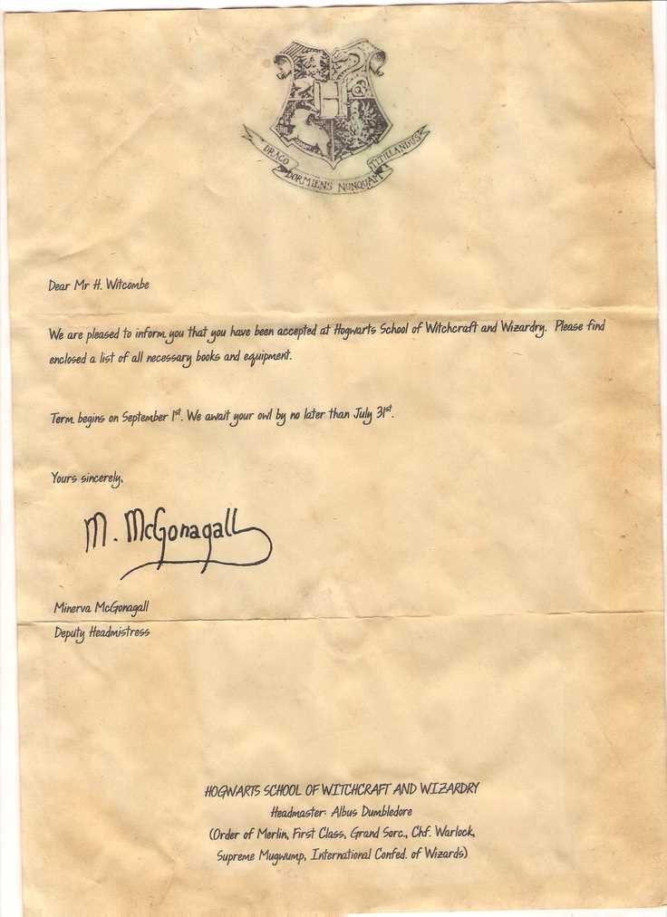 hogwarts acceptance letter template   google docs