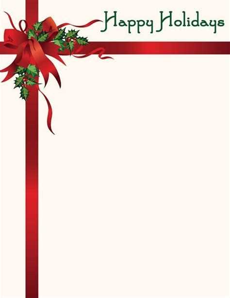 holiday letter template free